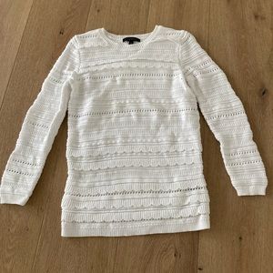 Banana Republic white cotton sweater